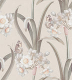 Lilian wallpaper by Sandberg – botanical design, Pastel, flat pattern repeat