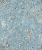 Juni wallpaper by Sandberg – floral design, Light Blue, flat pattern repeat