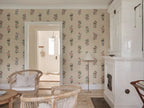 Victoria wallpaper by Sandberg – floral design, Colorful, styled on an interior wall