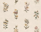 Victoria wallpaper by Sandberg – floral design, Honey, flat pattern repeat