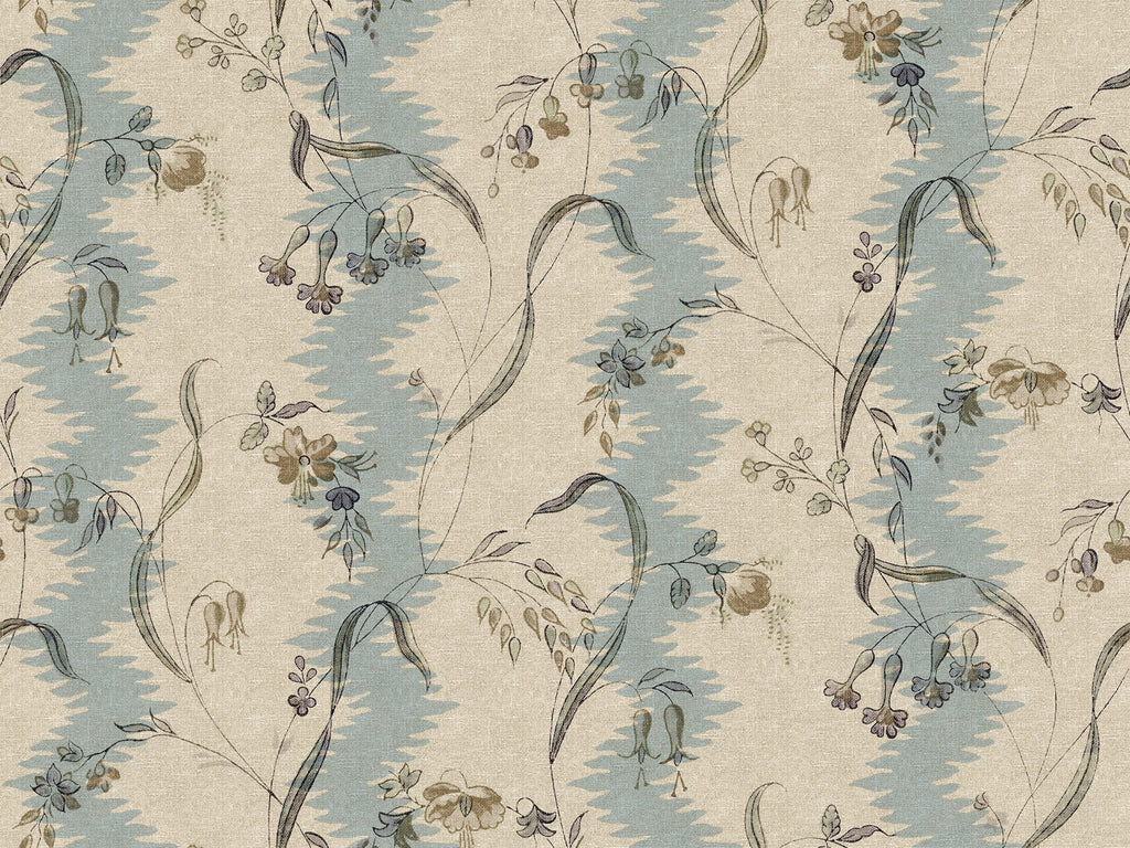 Beatrice wallpaper by Sandberg – floral design, Misty Blue, flat pattern repeat