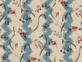 Beatrice wallpaper by Sandberg – floral design, Blue, flat pattern repeat