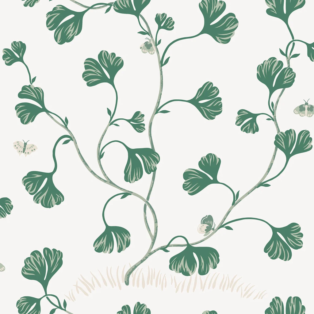 Ebba Green wallpaper by Sandberg – botanical design