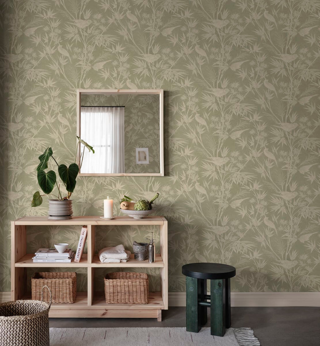 Celeste wallpaper by Sandberg in a room setting