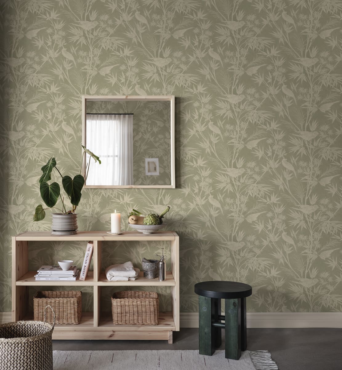Celeste wallpaper by Sandberg in a room setting