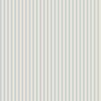 Estelle wallpaper by Sandberg in a soft duck-egg blue and cream vertical stripe, flat roll swatch