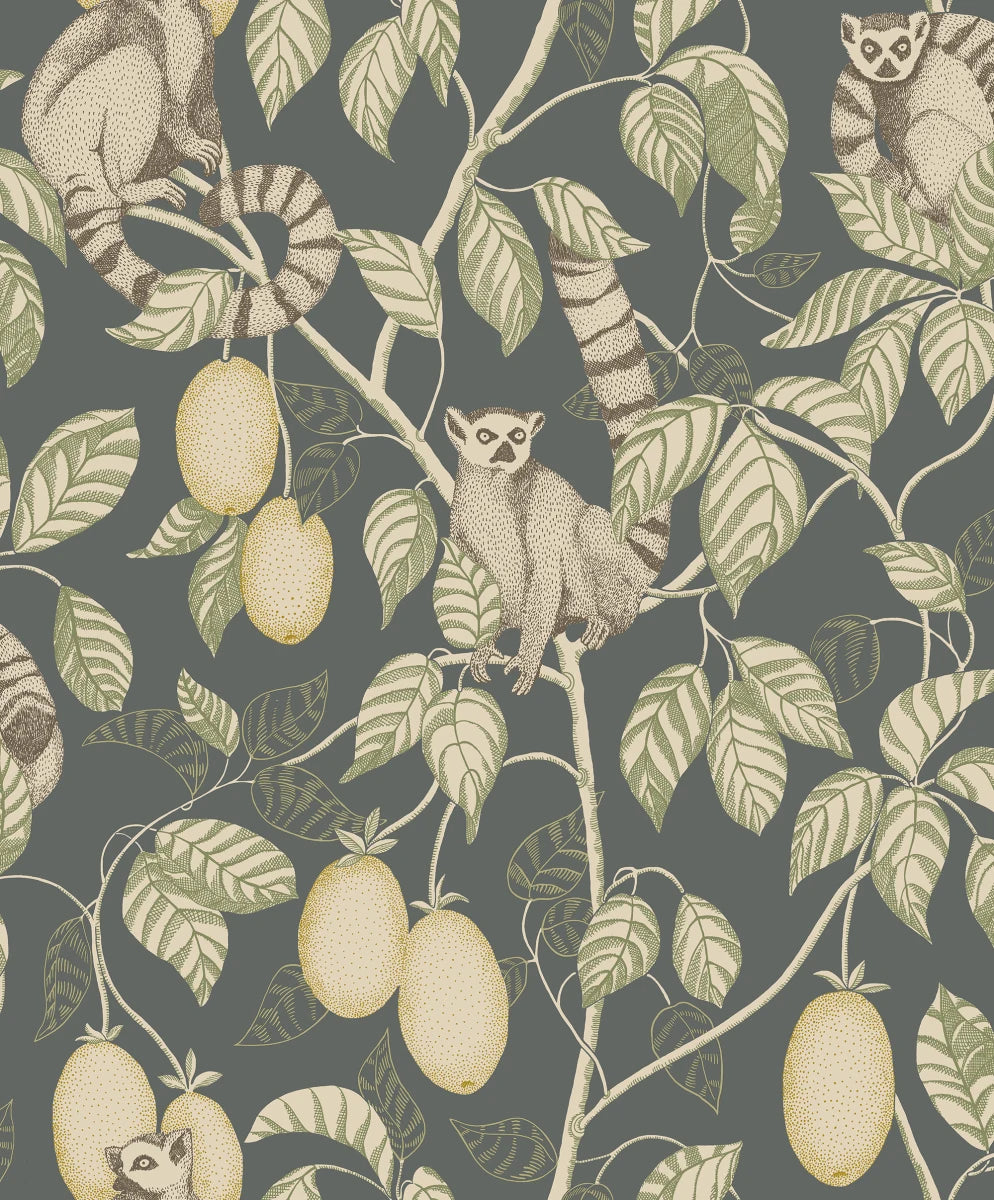 Elliot Dark Blue wallpaper by Sandberg – botanical design