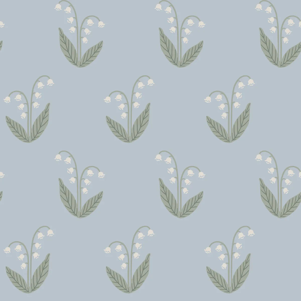 Lilly Light Blue wallpaper by Sandberg – floral design