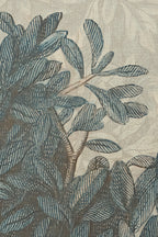Charles Mural wall mural by Sandberg – forest & woodland design, Blue – close-up of the print and texture, view 2