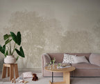 Charles Mural wall mural by Sandberg – forest & woodland design, Beige – styled in a room setting, view 2