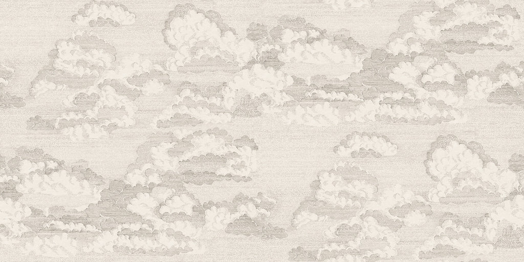 Bonnie wallpaper by Sandberg – sky & clouds design, Grey – Graphite – flat swatch showing the repeat, view 2