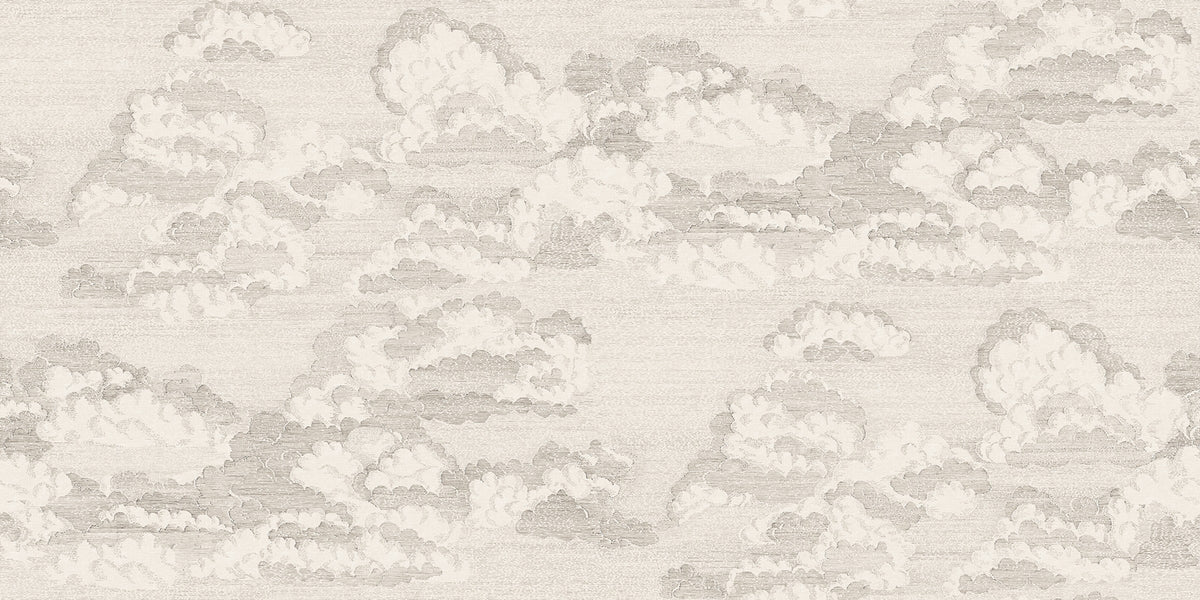 Bonnie wallpaper by Sandberg – sky & clouds design, Grey – Graphite – flat swatch showing the repeat, view 2