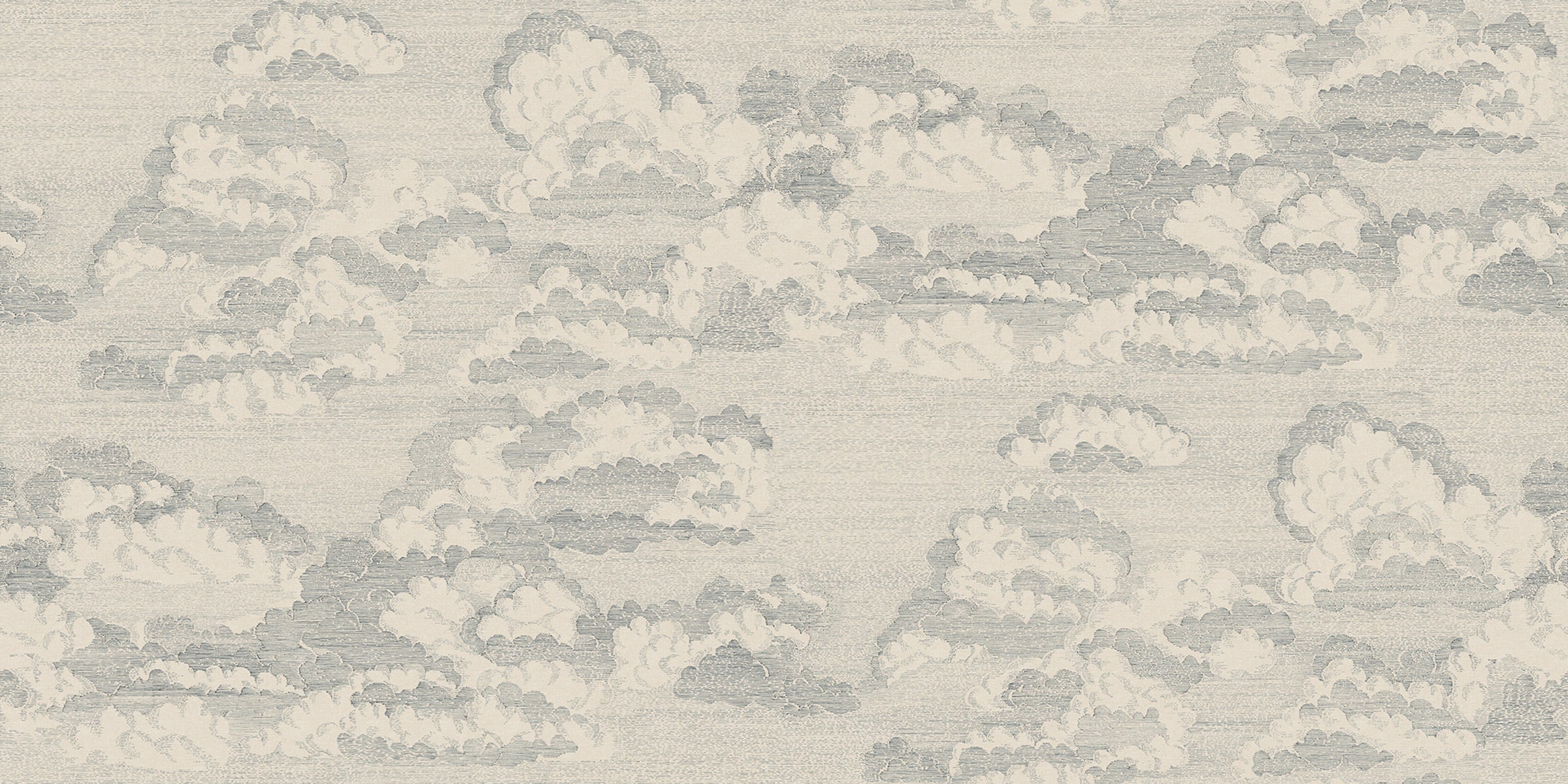 Bonnie wallpaper by Sandberg – sky & clouds design, Blue – flat swatch showing the repeat