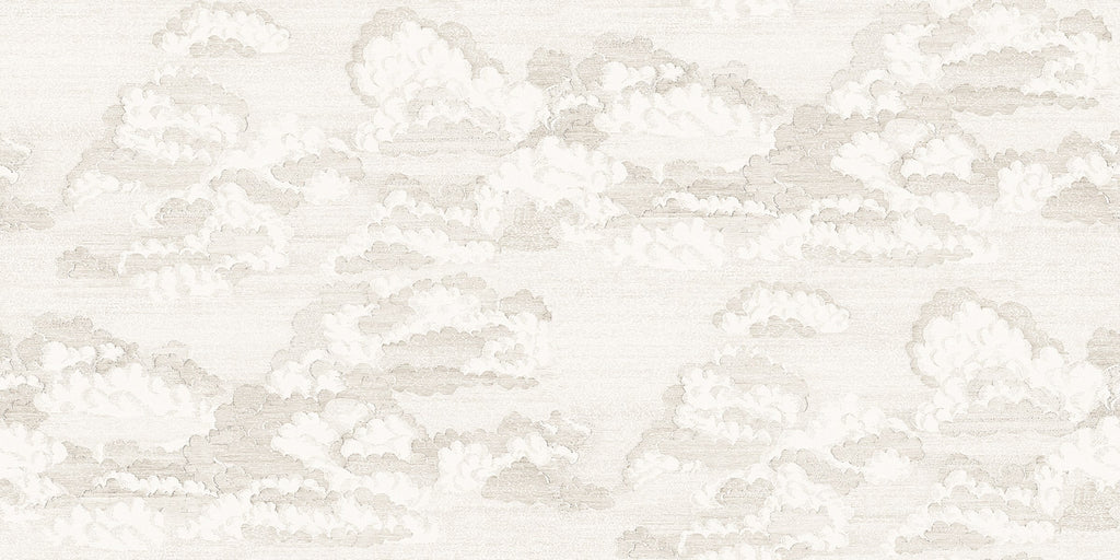 Bonnie wallpaper by Sandberg – sky & clouds design, Beige – Sand – flat swatch showing the repeat, view 3