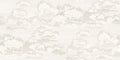 Bonnie wallpaper by Sandberg – sky & clouds design, Beige – Sand – flat swatch showing the repeat, view 3