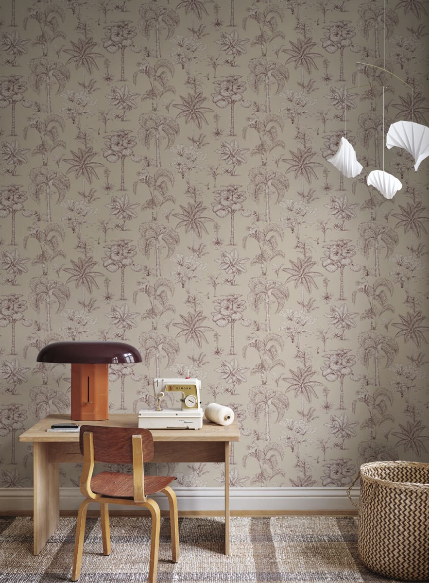 Adele wallpaper by Sandberg in a room setting