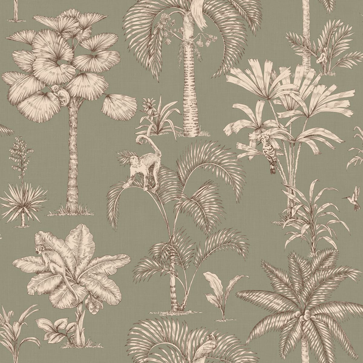Adele Green wallpaper by Sandberg – botanical design