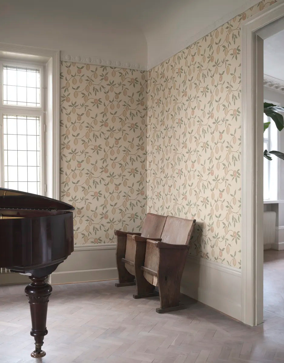 Limone wallpaper by Sandberg in a room setting