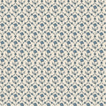 Elena wallpaper by Sandberg, flat swatch of a small trellised ditsy floral in blue on a cream ground