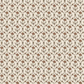 Elena wallpaper by Sandberg, flat swatch of the small ditsy floral in terracotta and brown on cream