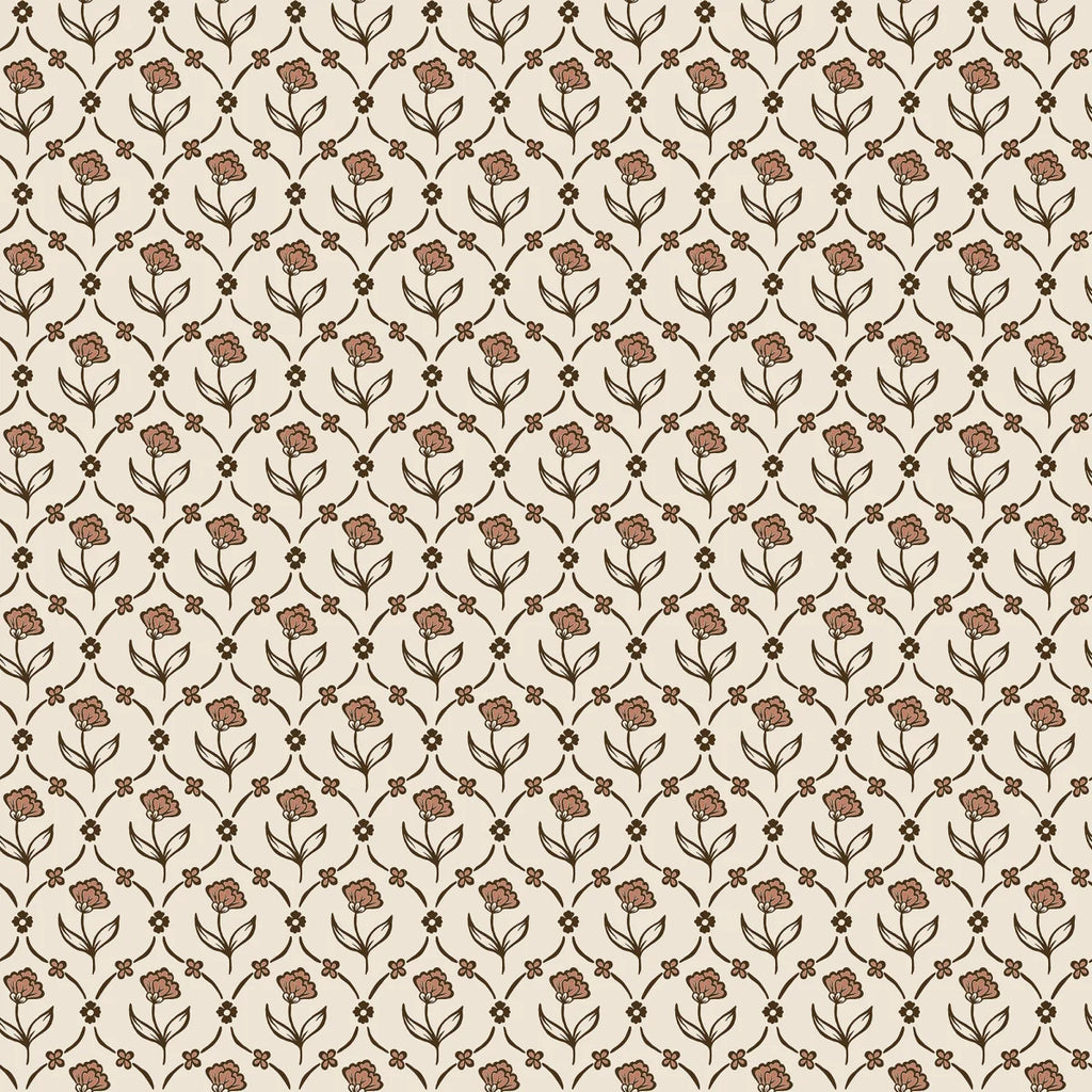 Elena Terracotta wallpaper by Sandberg – floral design