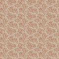 Coral wallpaper by Sandberg, flat swatch of an ivory coral-branch pattern on a terracotta-clay ground