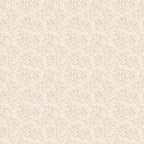 Coral wallpaper by Sandberg, flat swatch of a delicate ivory coral-branch and dotted-sprig pattern on a soft beige ground