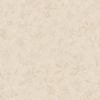 Mila wallpaper by Sandberg, flat swatch of the delicate leaf sprig pattern in soft tonal cream on cream