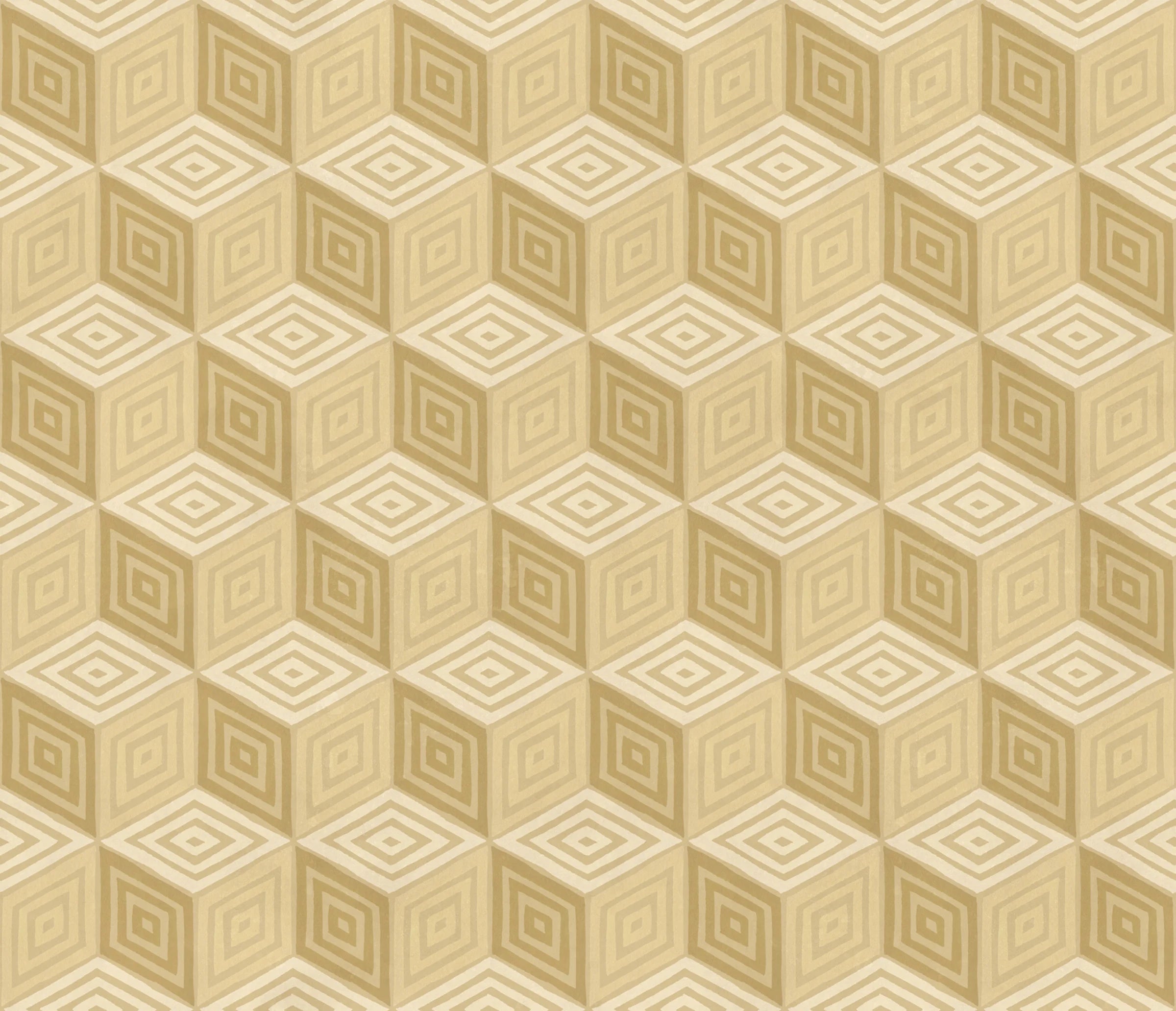 Chiara wallpaper by Sandberg – geometric design, Yellow – Honey