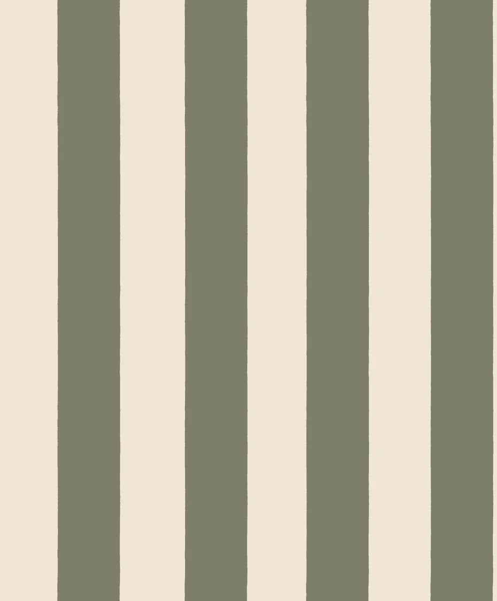 Sam Forest Green wallpaper by Sandberg – stripe design
