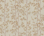 Laura wallpaper by Sandberg – botanical design, Beige – flat swatch showing the repeat