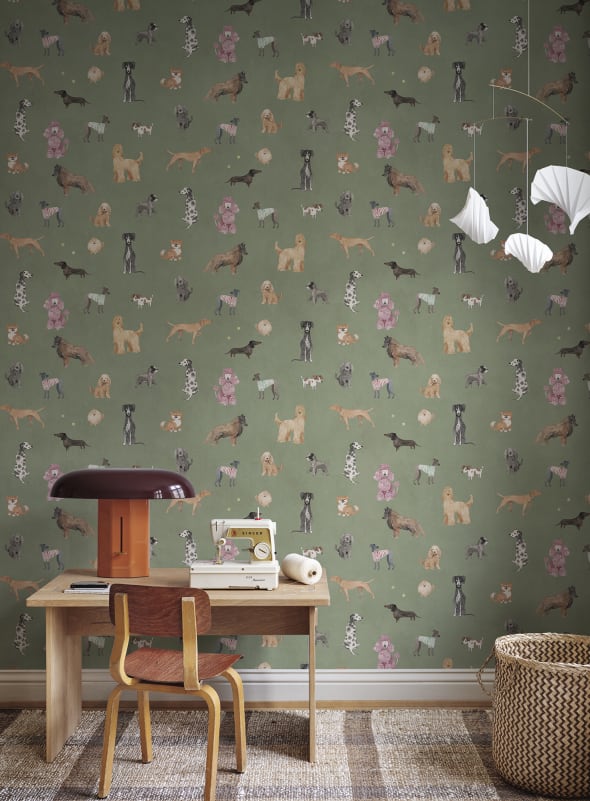 Taiga Dogs & Friends wallpaper mural – view 5