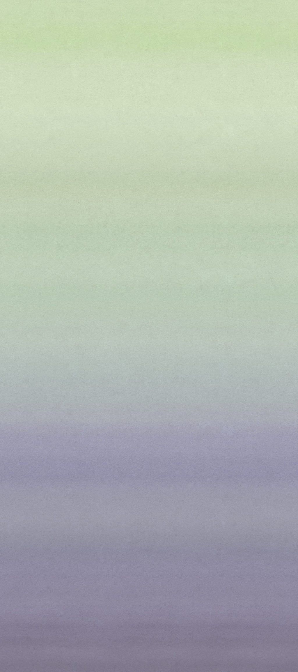 Skymning wall mural by Sandberg, flat panel of the ombré sky graduating from soft green to dusty lilac purple