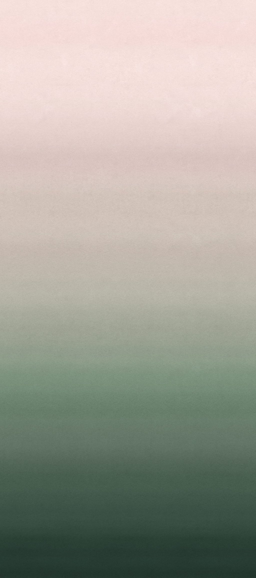 Skymning wall mural by Sandberg, flat panel of the ombré sky graduating from blush pink to deep green