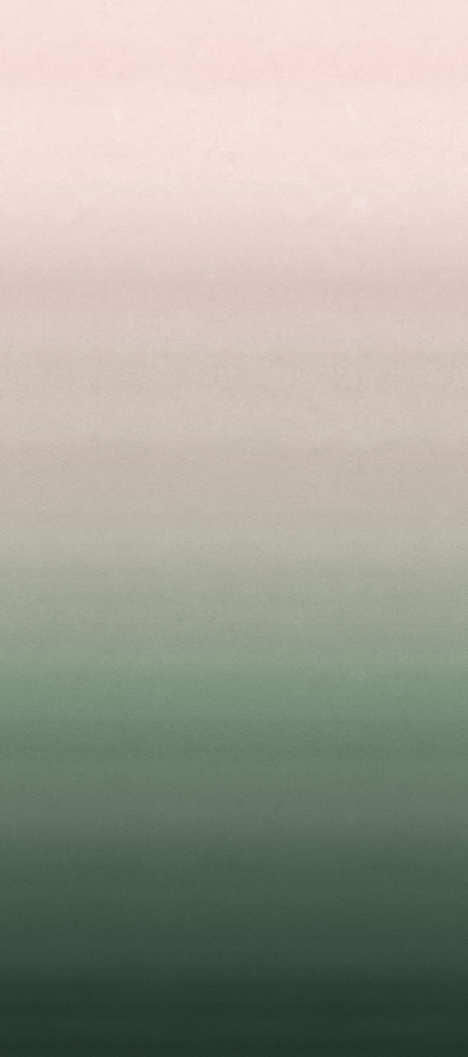 Skymning wall mural by Sandberg, flat panel of the ombré sky graduating from blush pink to deep green