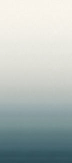 Skymning wall mural by Sandberg, flat panel of the ombré sky graduating from cream to soft teal blue