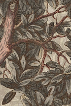 Charles wallpaper by Sandberg – forest & woodland design, Grey – close-up of the print and texture, view 3
