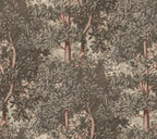 Charles wallpaper by Sandberg – forest & woodland design, Grey – flat swatch showing the repeat, view 3