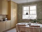 Charles wallpaper by Sandberg – forest & woodland design, Light Green – styled in a room setting, view 12