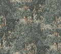 Charles wallpaper by Sandberg – forest & woodland design, Blue – flat swatch showing the repeat