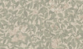 Linnea Mural wall mural by Sandberg – floral design, Green – Garden Green – flat swatch showing the repeat