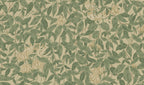 Linnea Mural wall mural by Sandberg – floral design, Green – flat swatch showing the repeat, view 2