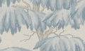 Alba Mural wall mural by Sandberg – forest & woodland design, Light Blue – flat swatch showing the repeat, view 2