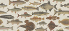 Scandinavian Fish wallpaper by Sandberg – animals design, Beige