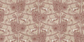 Leopold wallpaper by Sandberg – animals design, Red – Burgundy – flat swatch showing the repeat, view 3