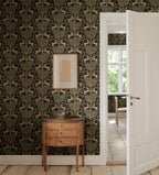Leopold wallpaper by Sandberg – animals design, Grey – Graphite