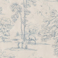 Montfort Mural wall mural by Sandberg – forest & woodland design, Blue – flat swatch showing the repeat
