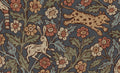 Eden Mural wall mural by Sandberg – animals design, Blue – Classic Blue – flat swatch showing the repeat