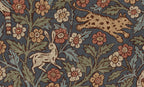 Eden Mural wall mural by Sandberg – animals design, Blue – Classic Blue – flat swatch showing the repeat