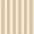 Henrik wallpaper by Sandberg, flat swatch of soft gold and cream ticking stripes with fine red accent line